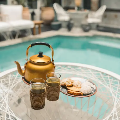 Famous Moroccan Mint Tea With Homemade Pastries